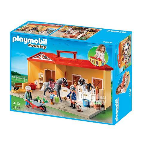 Playmobil Germany Mobi World Portable Horse Farm Mengatur Edisi Luar N...