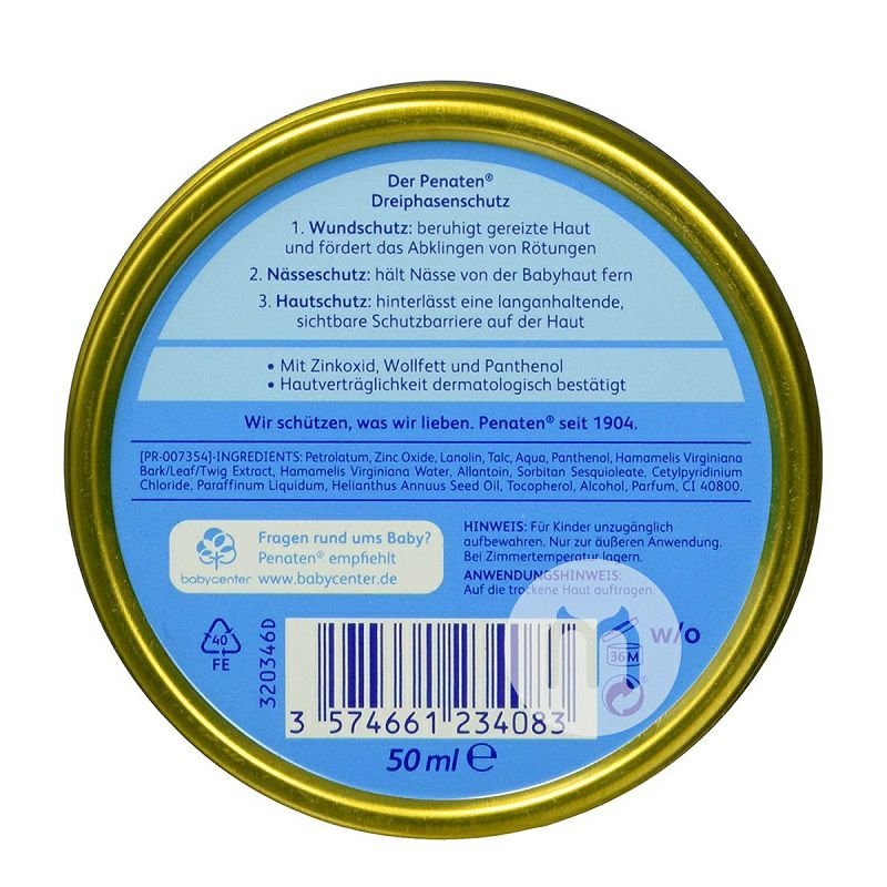 PENATEN versi universal krim bayi dan balita Jerman