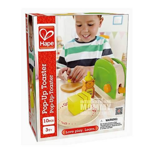 Hape mainan pemanggang roti versi Jerman di luar negeri