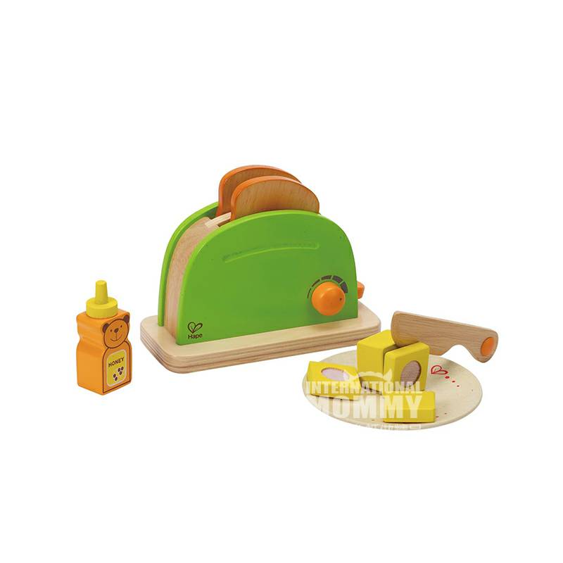 Hape mainan pemanggang roti versi Jerman di luar negeri