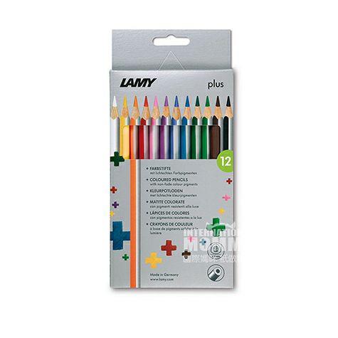 LAMY Jerman kotak pensil 12 warna edisi luar negeri