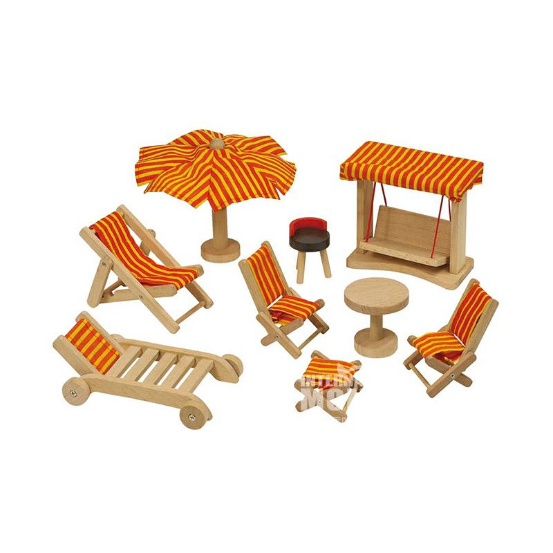 Goki German Home Garden Mainan Kayu Versi Luar Negeri