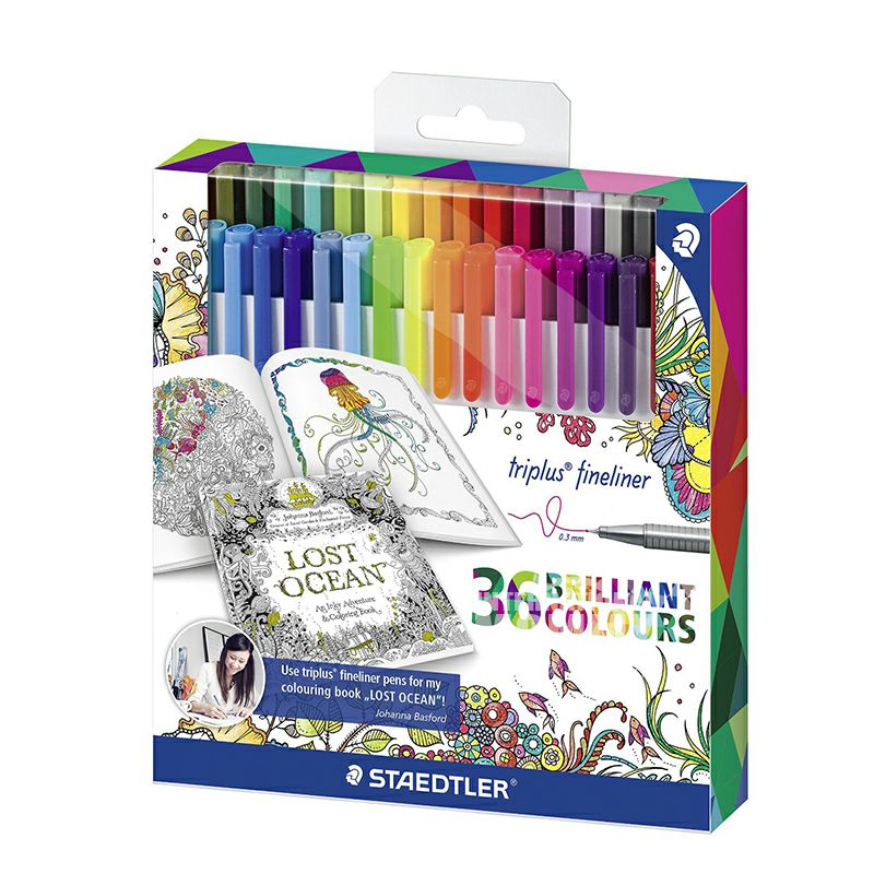 STAEDTLER Jerman Johanna Besford edisi cat air 36 warna edisi luar negeri