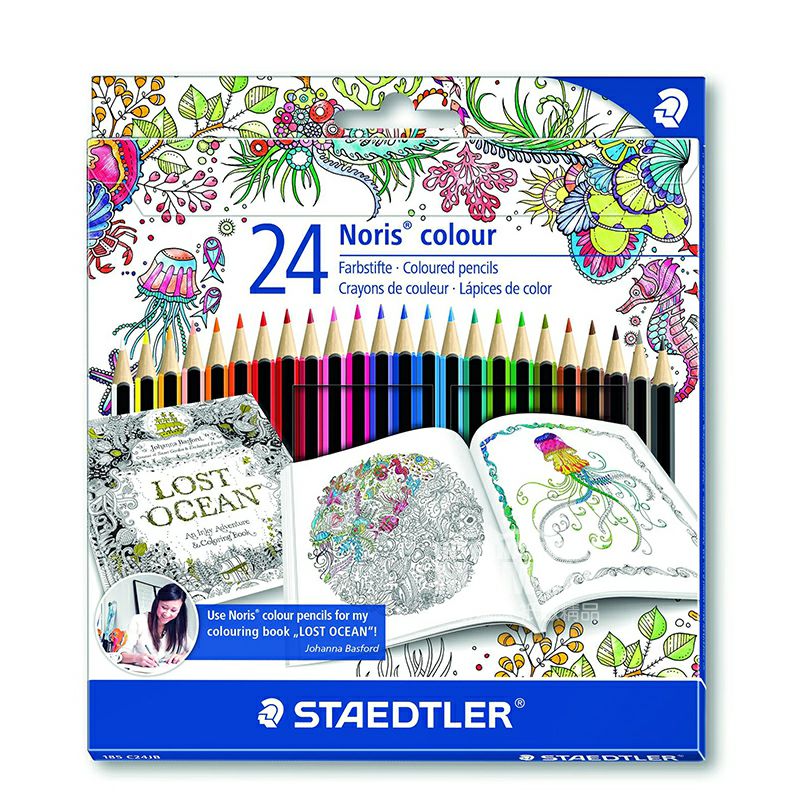 STAEDTLER Jerman Johanna Besford Edition Pensil warna berminyak 24 warna edisi luar negeri