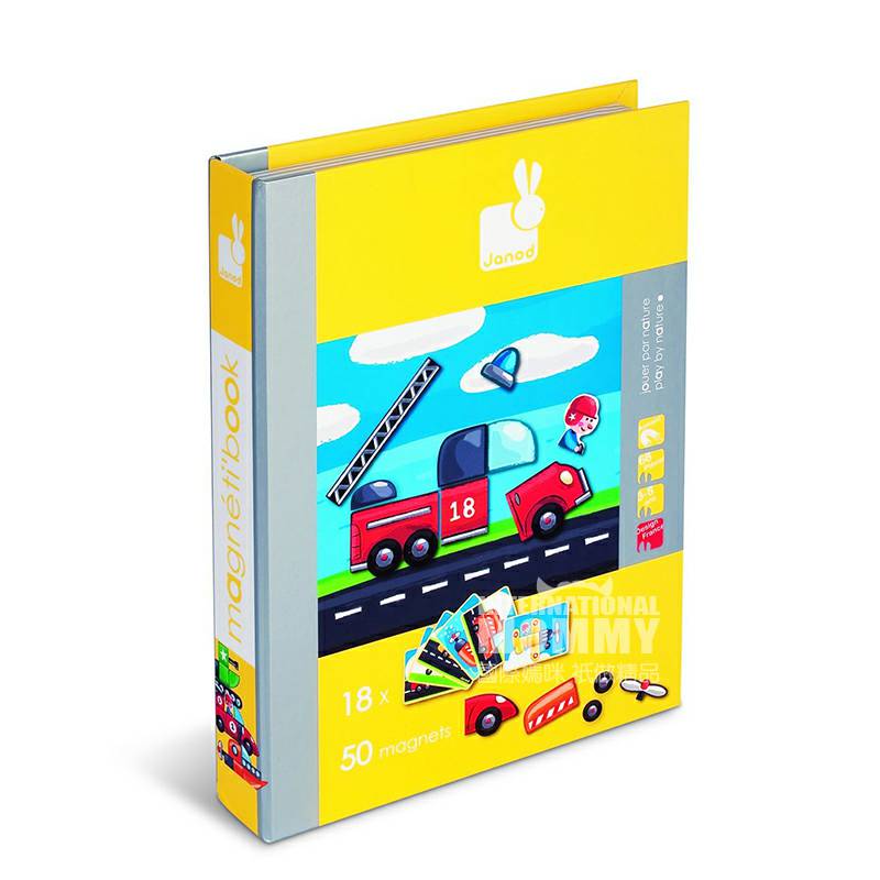 Janod French Transport Magic Magnet Box Versi Luar Negeri