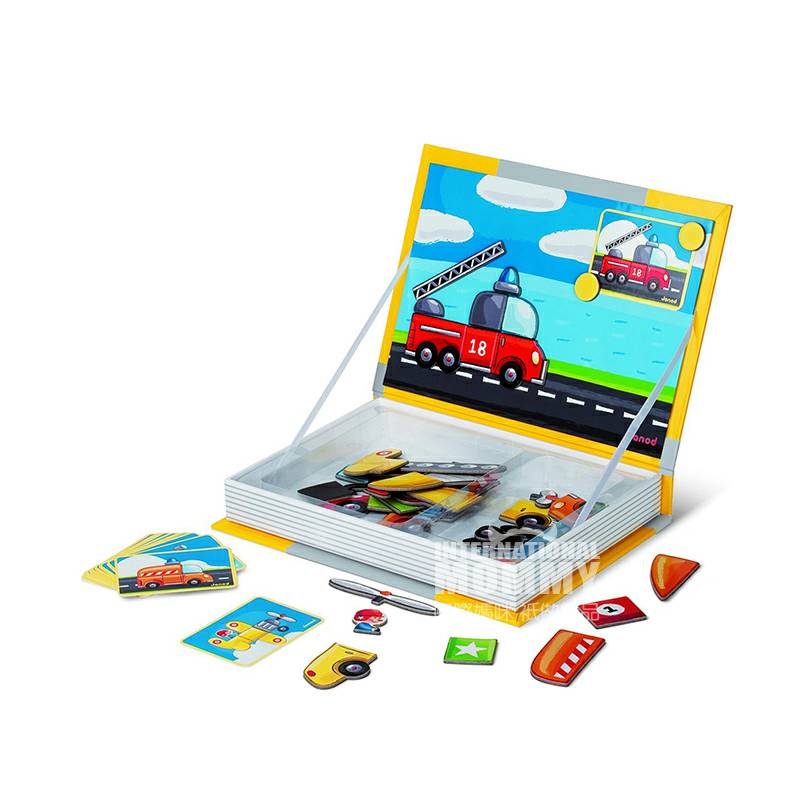Janod French Transport Magic Magnet Box Versi Luar Negeri