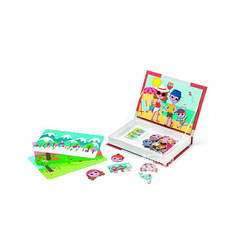 Janod French Four Seasons Style Magic Magnetic Treasure Box Versi Luar Negeri