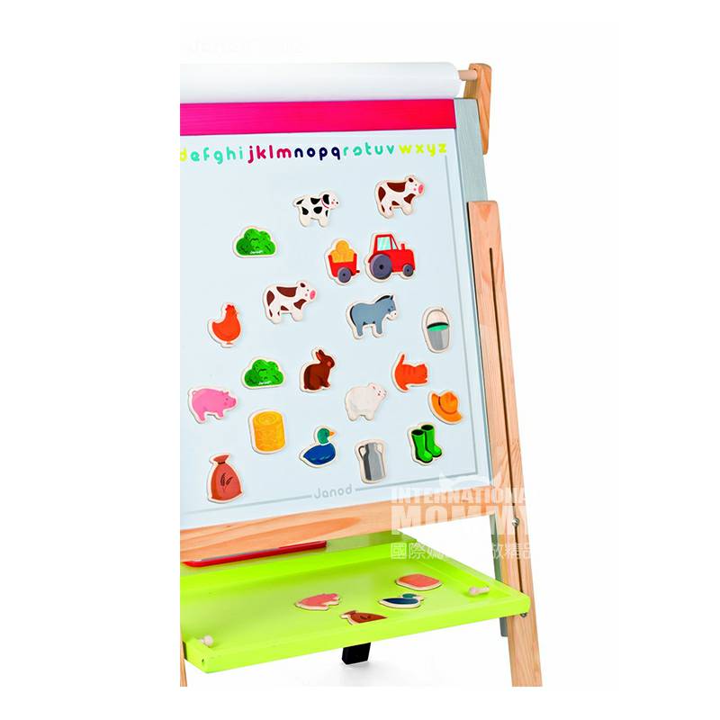 Janod French farm tema ubin kayu versi luar negeri