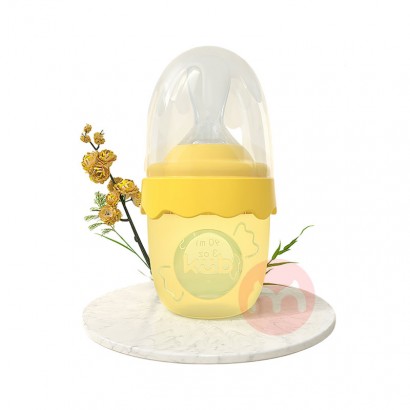 KUB baby rice sereal sendok botol susu silikon meremas sendok makan