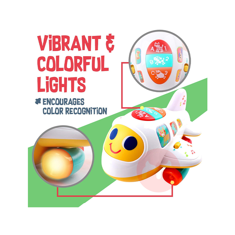 EARSOON mainan pesawat alfanumerik yang dapat dipelajari di luar negeri asli lokal