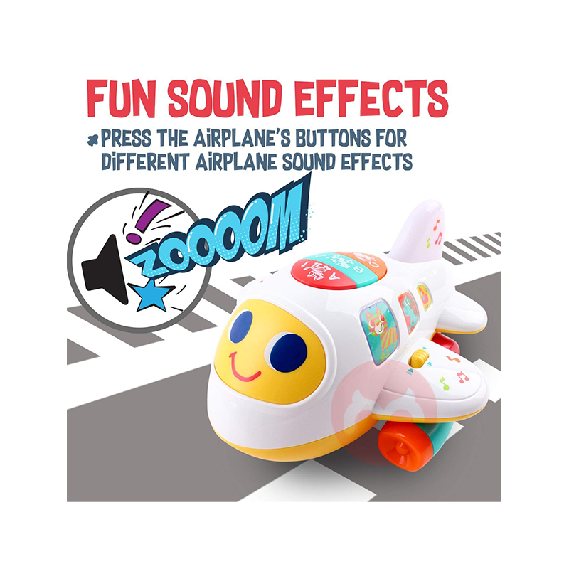 EARSOON mainan pesawat alfanumerik yang dapat dipelajari di luar negeri asli lokal