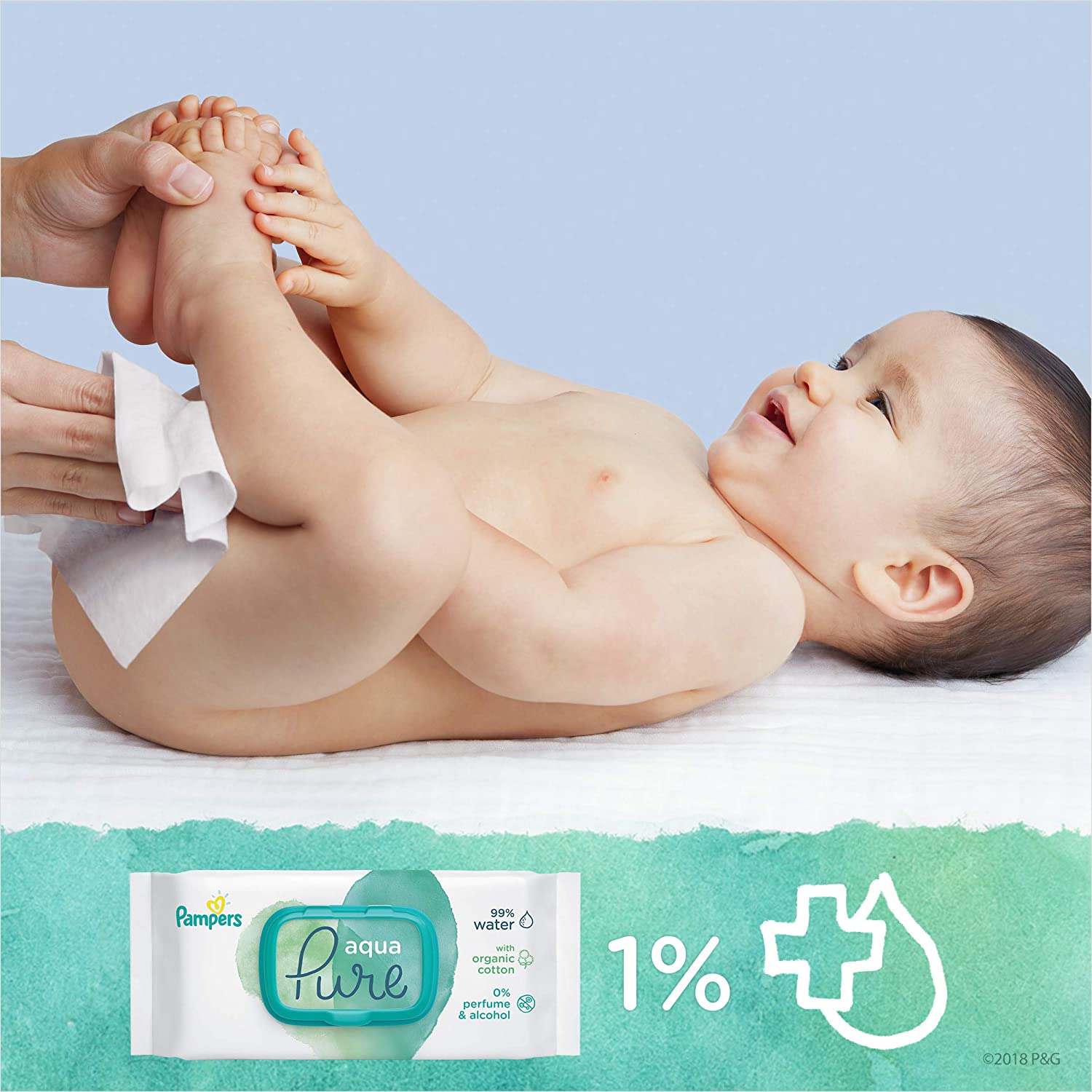 Pampers Pure Water Baby Wipes Asli Luar Negeri
