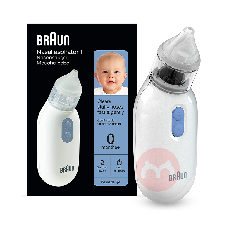 Braun Aspirator hidung elektrik, segala usia, asli lokal luar negeri
