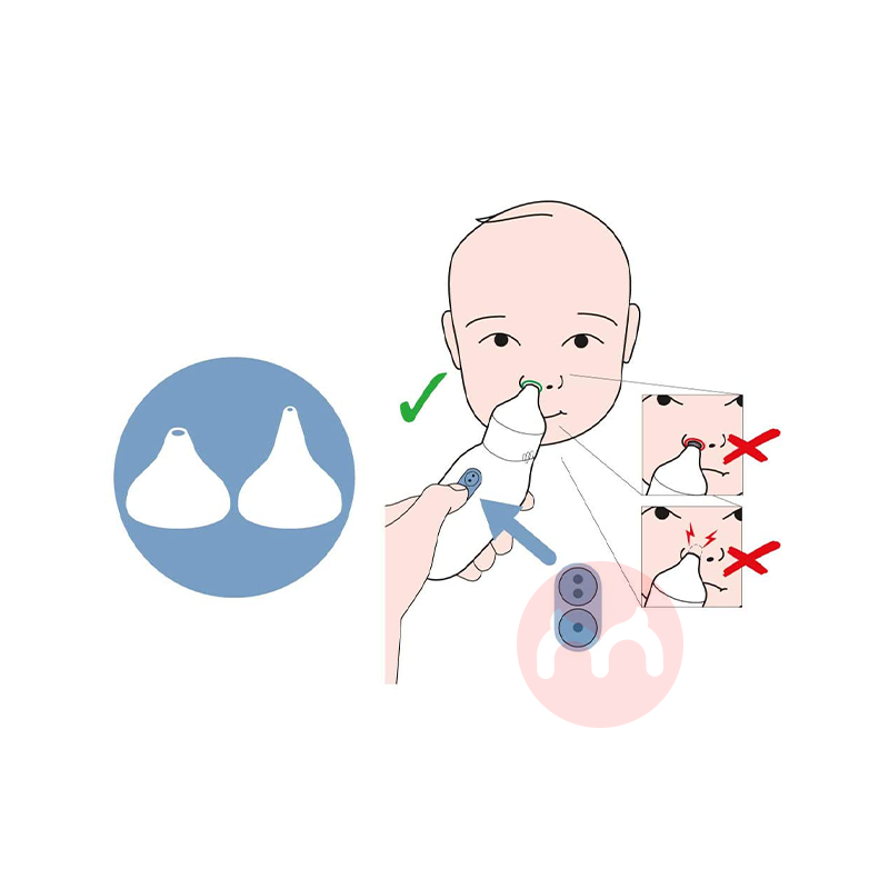 Braun Aspirator hidung elektrik, segala usia, asli lokal luar negeri
