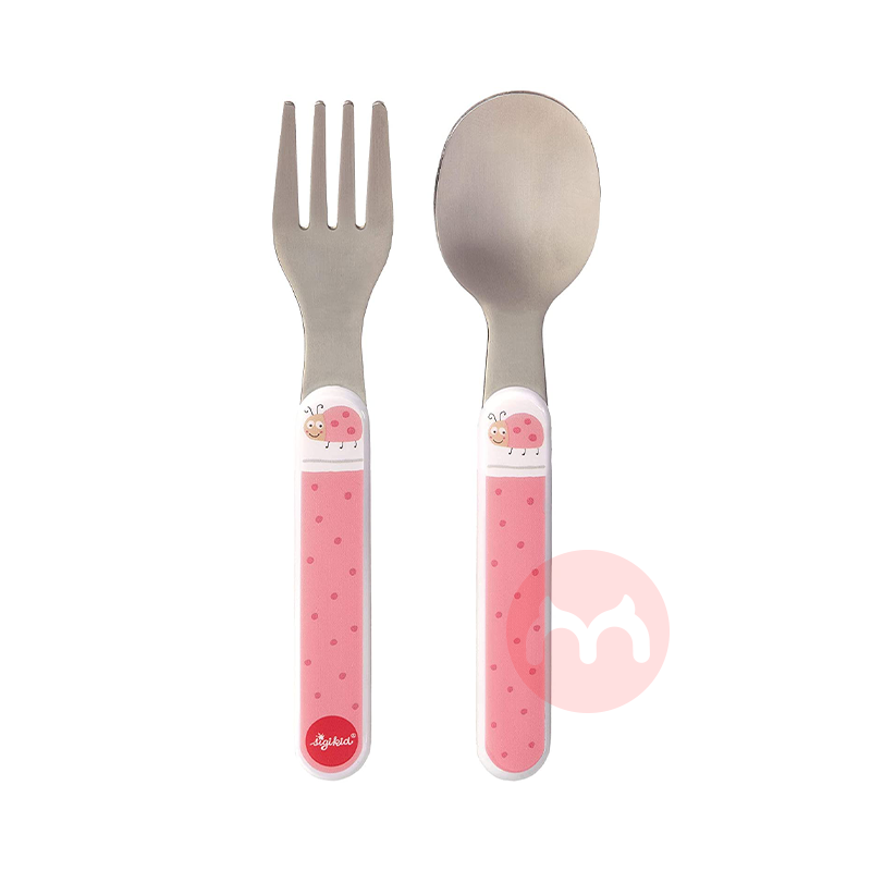 SIGIKID Set peralatan makan anak ladybug asli luar negeri