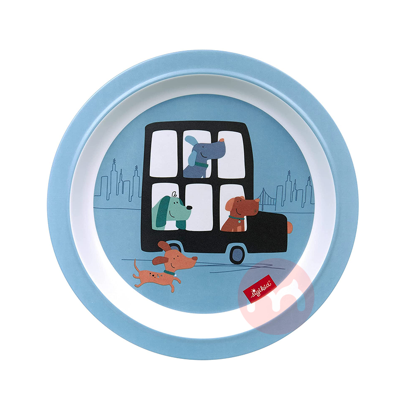 SIGIKID Set Peralatan Makan Anak Blue Puppy Original Overseas Local Edition