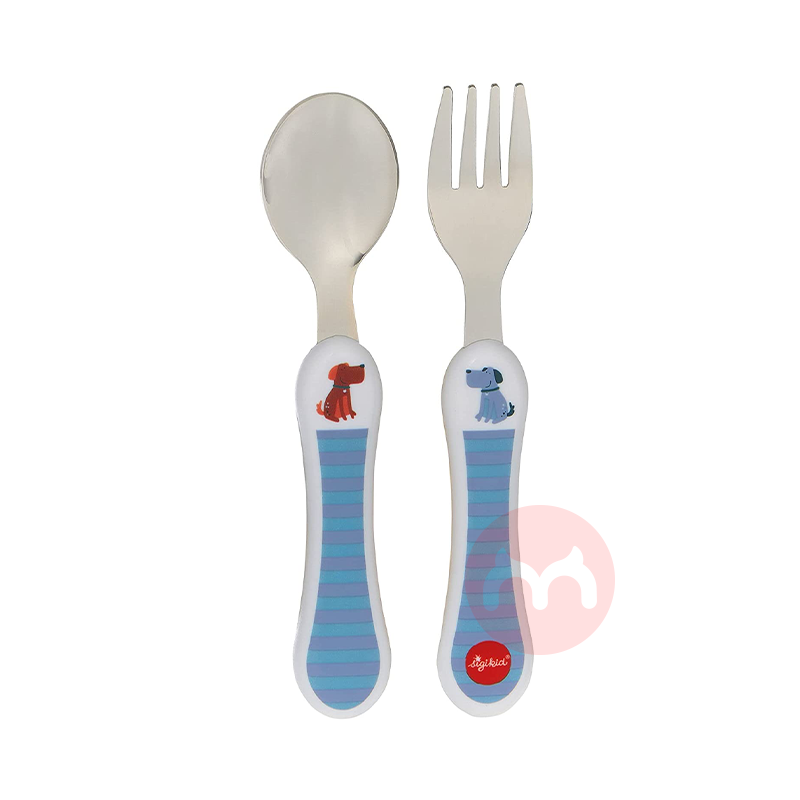SIGIKID Set Peralatan Makan Anak Blue Puppy Original Overseas Local Edition
