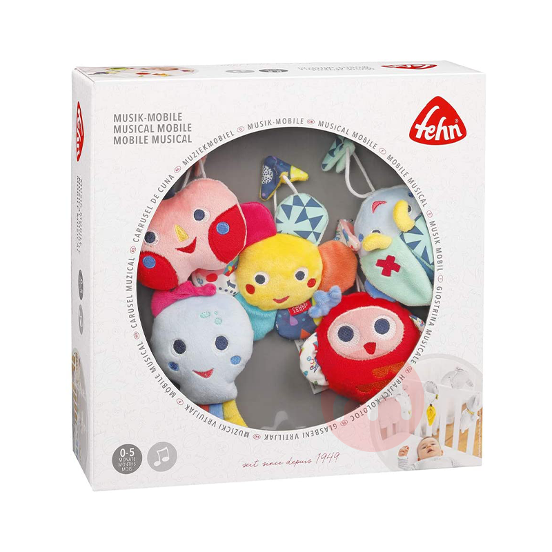 Baby FEHN Jerman Tempat tidur musik bayi warna bel keluarga asli lokal luar negeri