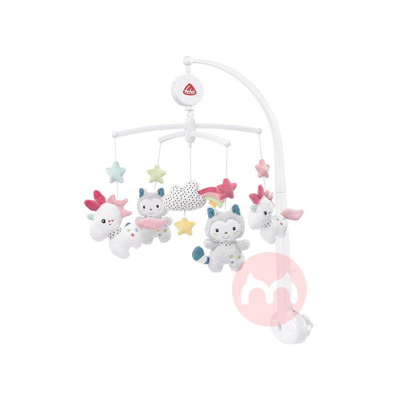 Baby FEHN jerman musik tidur bell kitten unicorn asli lepas pantai