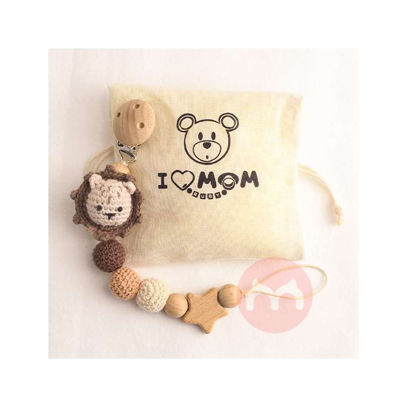 RUBY rantai dot kayu singa asli luar negeri