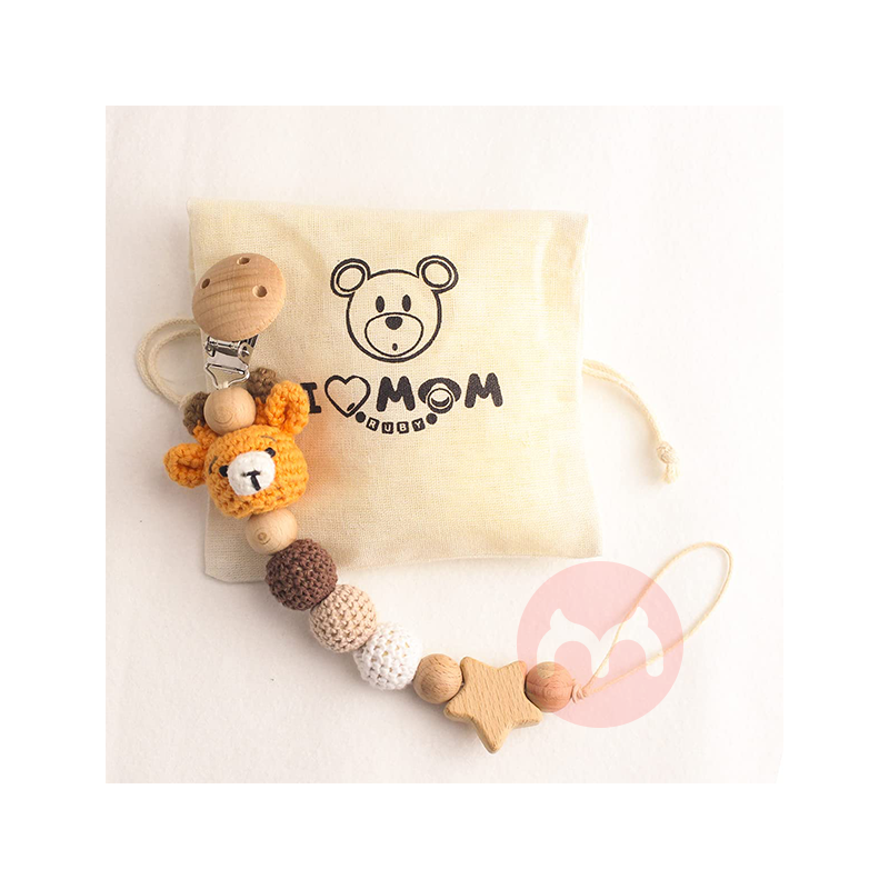 RUBY Rantai Dot Kayu Jerapah Kuning Asli Edisi Lokal Luar Negeri