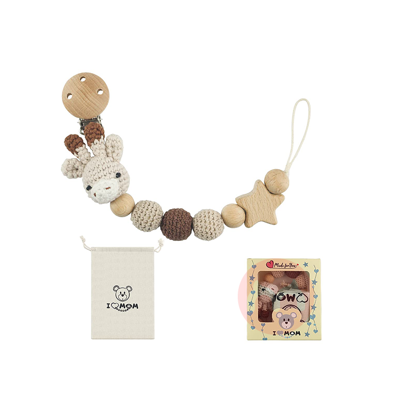 RUBY Rantai Dot Kayu Beige Giraffe Asli Edisi Lokal Luar Negeri