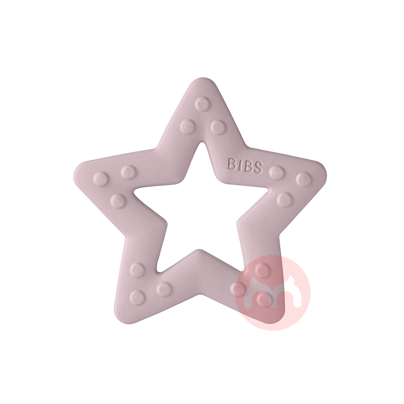 BIBS Denmark BIBS Purple Star Teether BPA Gratis Lokal Asli Luar Negeri