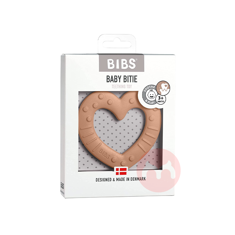 BIBS Denmark BIBS Orange Love Teether tidak mengandung BPA Asli Lokal Luar Negeri