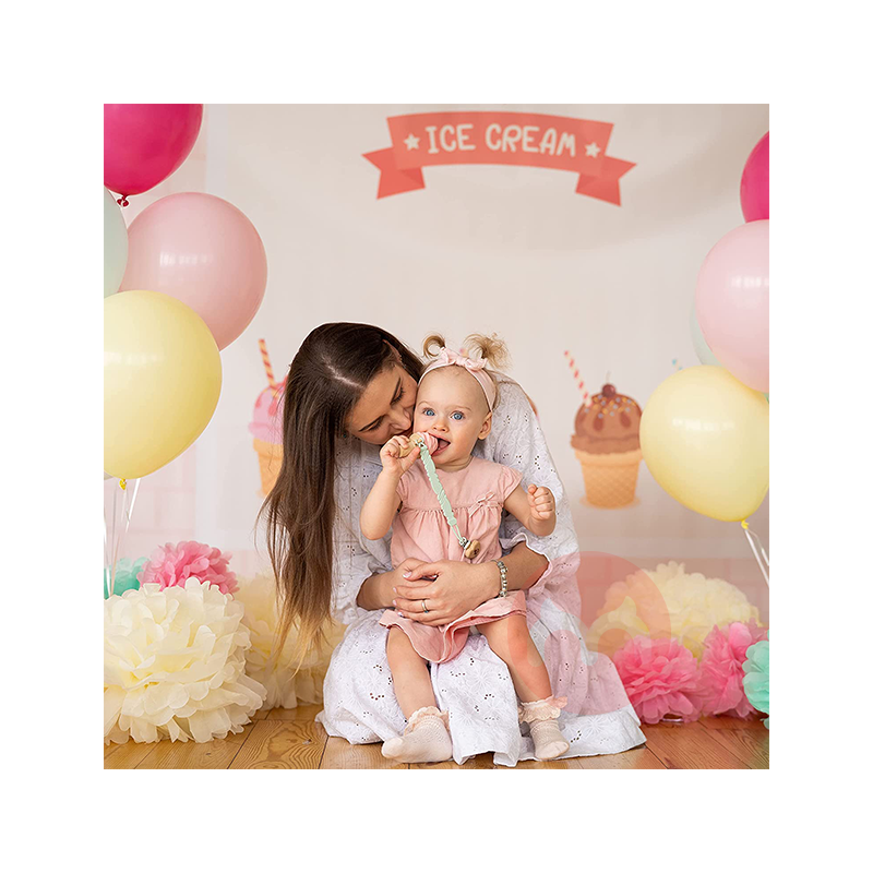 NatureBond German NatureBond Ice Cream Teether Mainan Pink Asli Lokal Luar Negeri