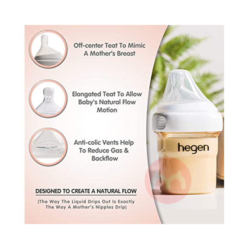 Hegen Singapore Hegen Newborn Baby Wide Kaliber PPSU Botol Bayi 150ml Lokal Luar Negeri Asli
