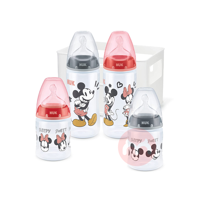 NUK Germany NUK Botol Bayi Anti-kolik Set 4 Buah Mickey Luar Negeri Edisi Asli Lokal