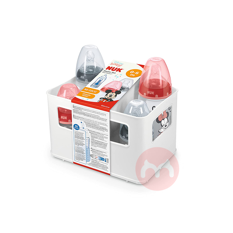 NUK Germany NUK Botol Bayi Anti-kolik Set 4 Buah Mickey Luar Negeri Edisi Asli Lokal