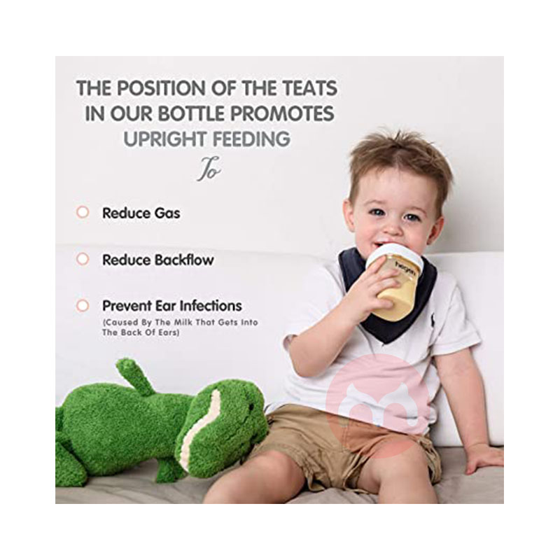 Hegen Singapore Hegen Bayi Baru Lahir Kaliber Lebar Botol Bayi PPSU 240ml dengan Puting Asli Lokal Luar Negeri