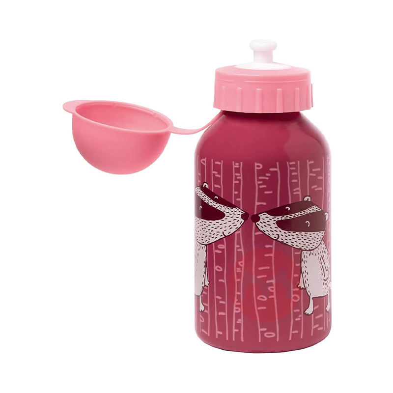 Sigikid German Sigikid Children's Stainless Steel Botol Minum 350ML Pink Asli Luar Negeri Edisi Lokal
