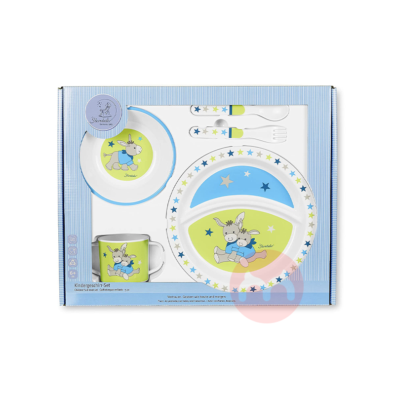 Sterntaler Germany Children's Cutlery Set Boy Lokal Asli Luar Negeri