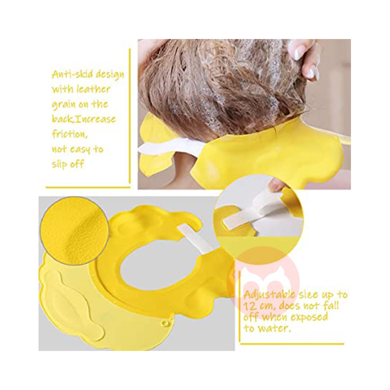 Einesin Topi mandi anak, sampo bayi yang dapat disesuaikan, dan topi tahan air perawatan rambut selama lebih dari 6 bula