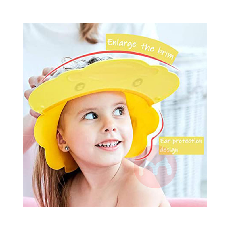 Einesin Topi mandi anak, sampo bayi yang dapat disesuaikan, dan topi tahan air perawatan rambut selama lebih dari 6 bula