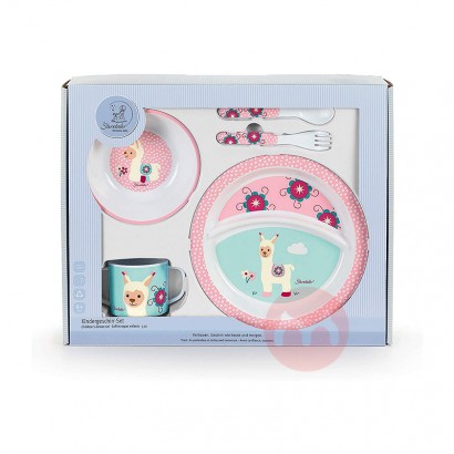 Sterntaler Set peralatan makan anak Llama Lotte Original lokal luar ne...