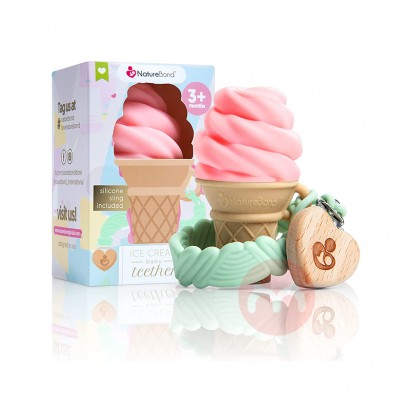 NatureBond German NatureBond Ice Cream Teether Mainan Pink Asli Lokal ...