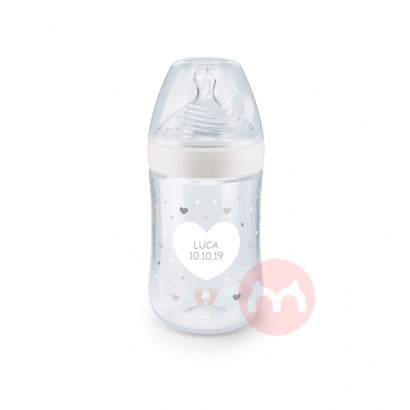 NUK Jerman NUK Ortodontik Puting Putih Botol Susu 260ml 6-18 Bulan Asl...