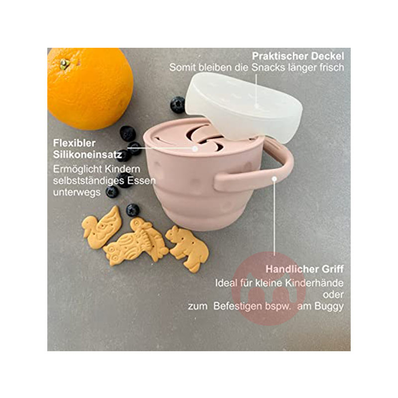 MeloBabyKids German baby no plastic snack cup (pink) original luar negeri