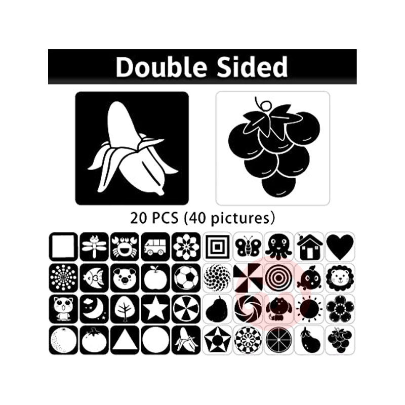 Funvce German Funvce kartu stimulasi visual bayi hitam dan putih di luar negeri asli lokal