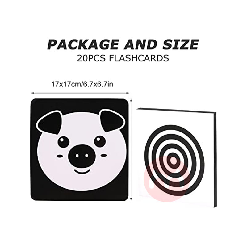 Funvce German Funvce kartu stimulasi visual bayi hitam dan putih di luar negeri asli lokal