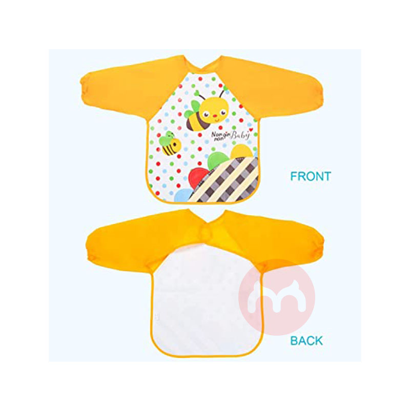 Vicloon German Vicloon Baby Lengan Panjang Tahan Air Bib 4 Paket Asli Luar Negeri