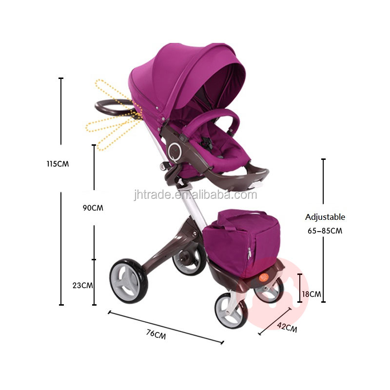 Jinghui Penampilan tinggi melipat baby stroller