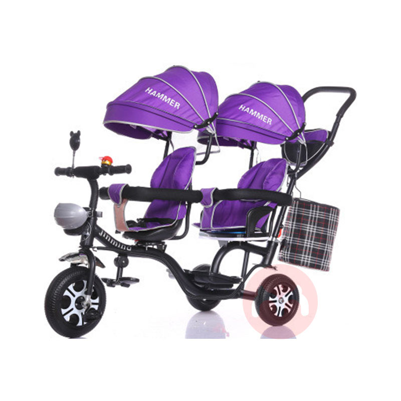 OEM Double three wheeled baby stroller