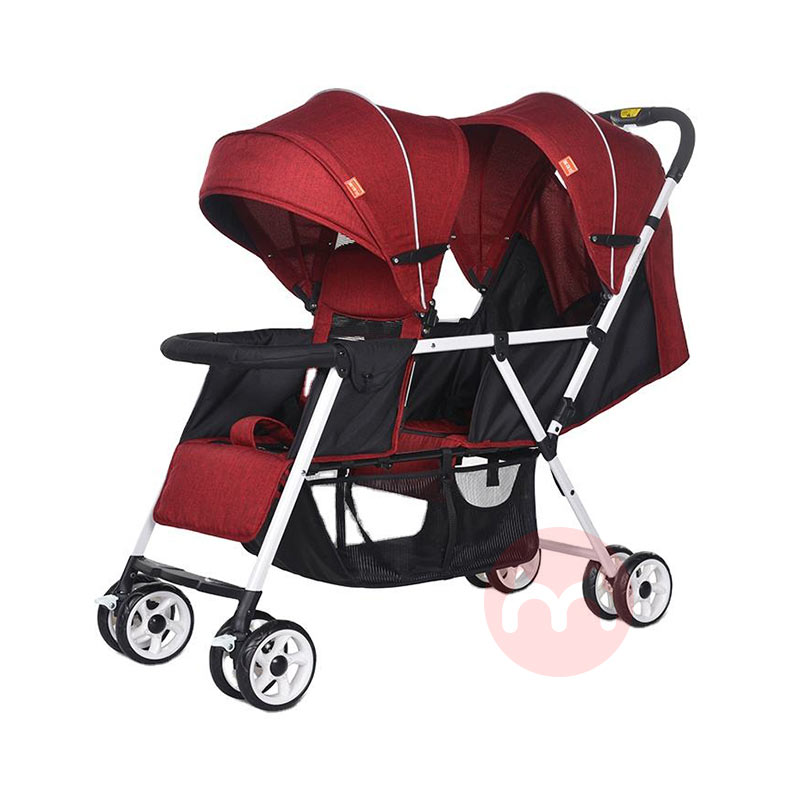 M power twin stroller