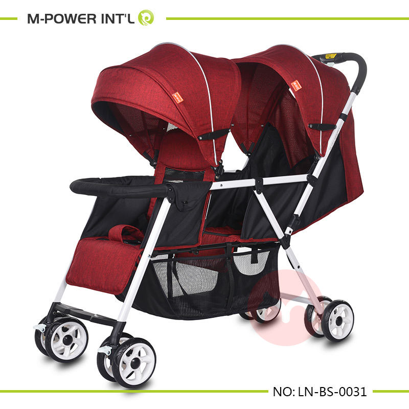 M power twin stroller