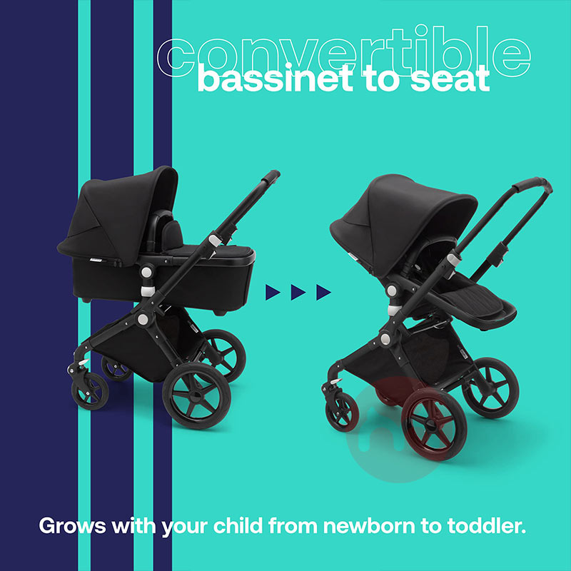 Bugaboo Dua dalam satu mobil yang nyaman dan otomatis melipat baby stroller