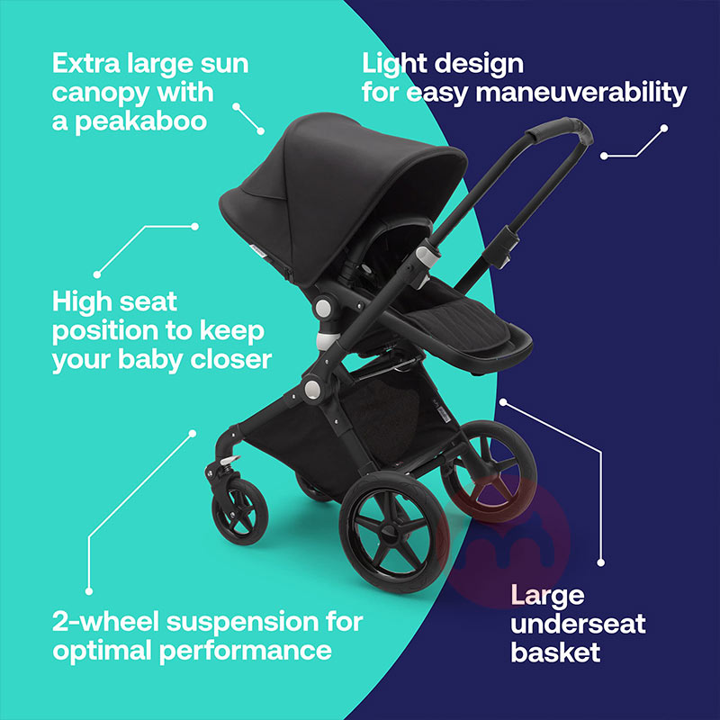 Bugaboo Dua dalam satu mobil yang nyaman dan otomatis melipat baby stroller